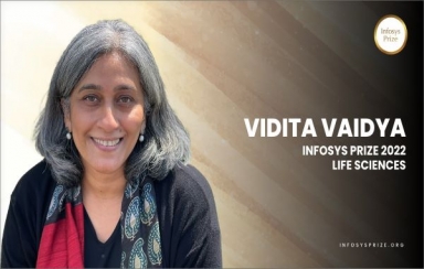 Vidita Vaidya awarded Infosys Prize 2022 in Life Sciences