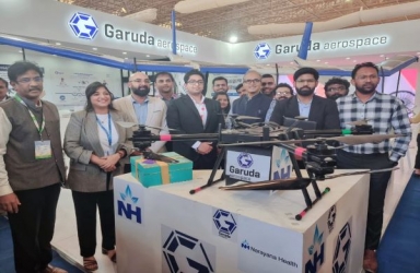 Garuda Aerospace and Narayana Health join hands to transport biomedical supplies using drone
