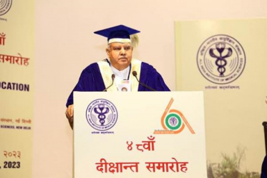 Vice President Jagdeep Dhankar delivers convocation address at the 48th AIIMS convocation