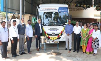 L&T donates a bus to Sankara Eye Hospital for their outreach programme