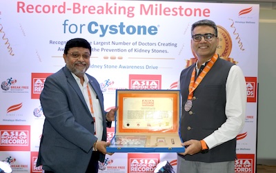 Himalaya’s kidney stone prevention initiative earns Asia Book of Records recognition